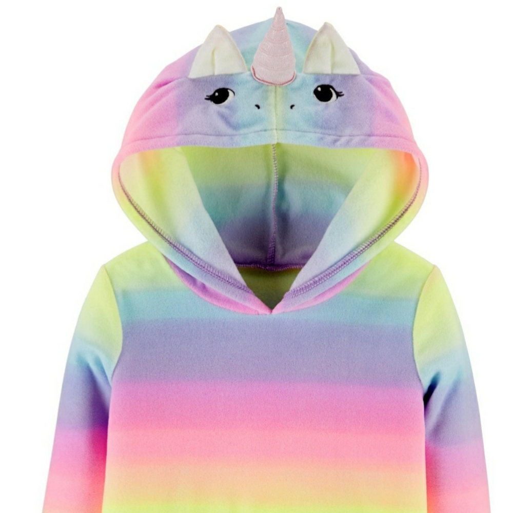 Rainbow Unicorn Fleece Hoodie